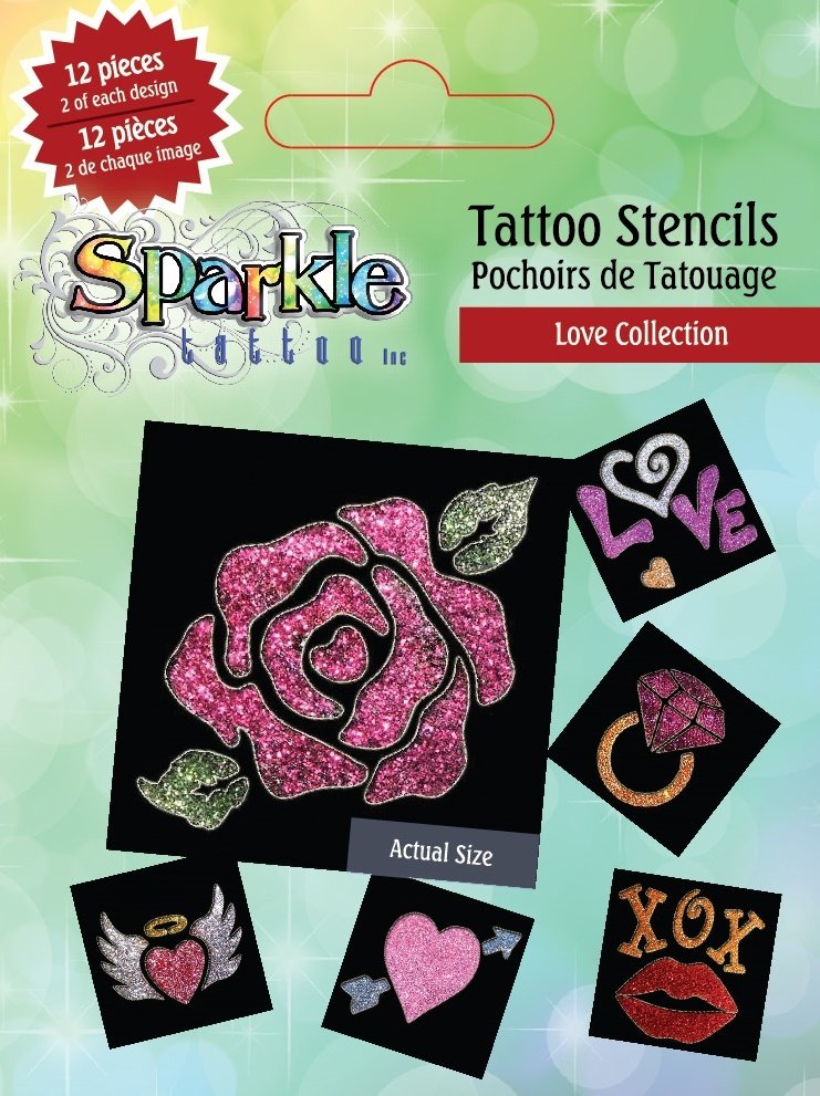 Glitter Tattoo Stencils Face and Body Paint Store Edmonton, AB Panda Paint Shop