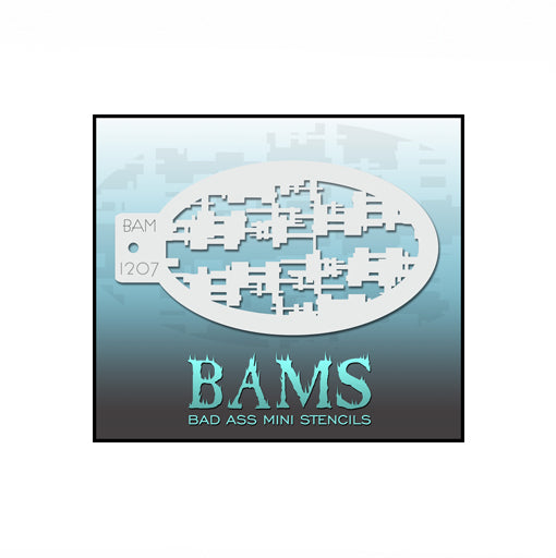 BAMS 1207 Face and Body Stencil Edmonton Face Paint Store Panda