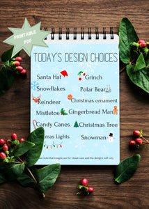 Printable PDF Christmas Design Board