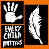 Glitter Tattoos - 12 Pack - Hand, Every Child Matters and Feather - National Day for Truth and Reconciliation