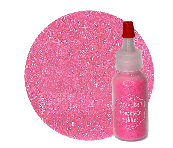 Bubblegum Pink- Amerikan Body Art Cosmetic Glitter - 1oz Poof Bottle