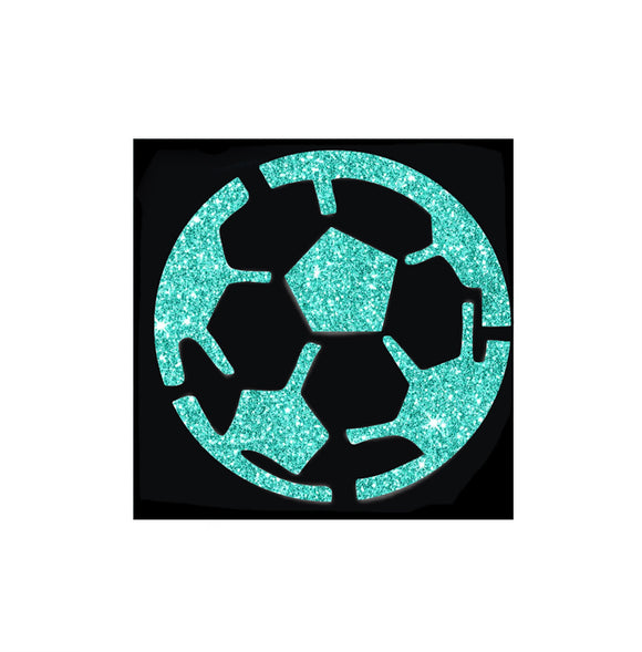 Soccer Ball - Glitter Tattoo Stencil 1pc