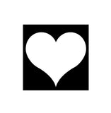 Heart - Glitter Tattoo Stencil 1pc