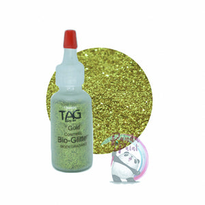 TAG Cosmetic Bio-Glitter Gold 15ml (12g) Puffer Bottle